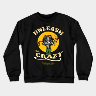 Unleash the Crazy Bird Crewneck Sweatshirt